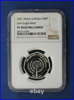 2021 Silver Piedfort Proof 5 coin Set NGC Graded PF70 Ultra Cameo with Case