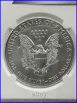 2021 W SILVER EAGLE SET NGC MS70 TYPE 1 AND 2 COIN SET. 999 Fine IN STOCK