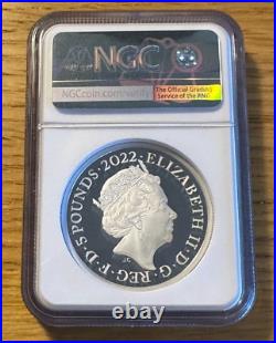2022 2oz Silver Proof George I British Monarchs NGC PF70 UCAM £5 Royal Mint