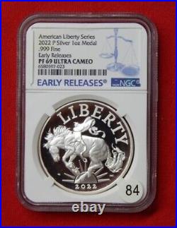 2022 American Liberty Series Silver Medal NGC PF69 Ultra Cameo Free US Ship