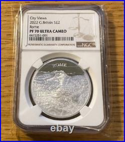2022 City Views Rome 1oz Silver Proof Royal Mint NGC Graded PF70