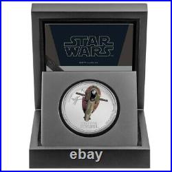2022 NGC Niue Star Wars Boba Fett's Starfighter 1 oz Silver Proof Coin PF69 UC