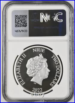 2022 Niue Disney Scrooge McDuck 1 oz Silver Coin NGC PF 69 UCAM