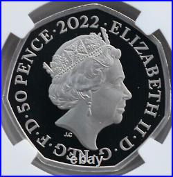 2022 Proof 50p Commonwealth Games PF70 NGC Fifty Britain Royal Mint