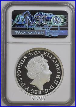2022 Royal Mint British Monarchs King George I UK 2oz £5 Silver Proof NGC PF69