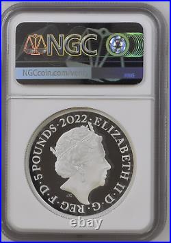 2022 Royal Mint British Monarchs King James I UK 2oz Silver Proof £5 NGC PF70 UC