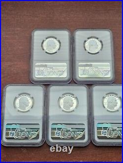2022 S PF70 ULTRACAMEO NGC FDOI American Women's Quarter Set Silver