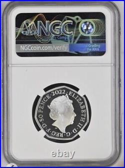 2022 Silver Proof 50p coin BBC Centenary NGC Graded PF69 Royal Mint Limited 3500