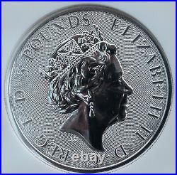 2022 Tudor Beast Silver Lion of England 2 oz £5 NGC MS70 Great Britain