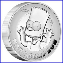 2022 Tuvalu Bart Simson 2oz Silver Proof Coin NGC PF 70 UCAM
