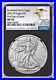 2022 W Burnished $1 Silver Eagle NGC MS70 First Day of Issue' FDI' FDOI