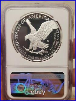 2022 W NGC PF70 FIRST DAY OF ISSUE Silver Eagle Congratulations Iwo Jima %%%