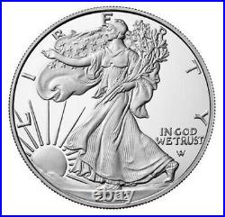 2022 W Proof Silver Eagle From Congratulations Set, Ngc Pf70uc, First Releases