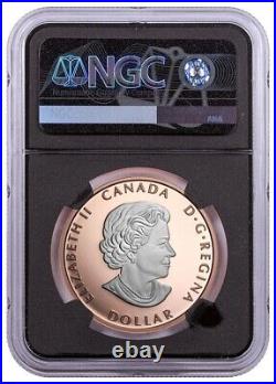2023 1oz Canada Peace Dollar Rose Gilt Pulsating UHR NGC PF 70 UC First releases