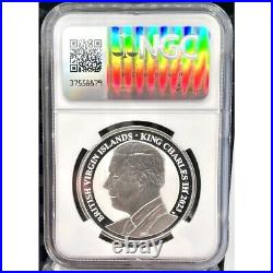 2023 BVI Pegasus Reverse Proof 1 oz Silver Coin NGC REVERSE PF 70 POBJOY MINT