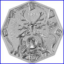 2023 Germania Witchcraft Seeress 1oz Silver Octagonal Coin NGC MS 70