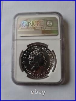 2023 Royal Mint Ngc Ms70 Silver £2 Britannia Last Queen Elizabeth II Obverse
