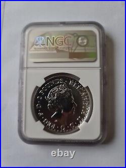 2023 Royal Mint Ngc Ms70 Silver £2 Britannia Queen Elizabeth II Obverse