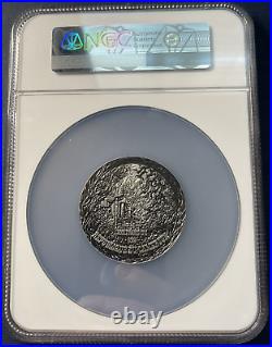 2024 2 Oz. 999 Silver Cameroon Inferno Titan High Relief Coin NGC MS 70 Antiqued