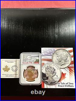 2024 Canada Peace Dollar UHR 1oz Silver Gilt Proof $1 Coin NGC PF70 UC FR
