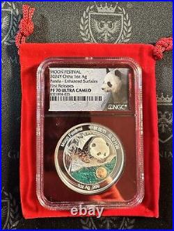 2024 China 1 oz Proof Silver Moon Festival Panda NGC PF70 UC FR ENHANCED SURFACE