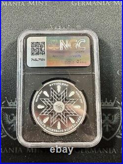 2024 Mesa Grande Sovereign Nation NGC MS70 1 oz Silver FDOI Signed Beth Zaiken