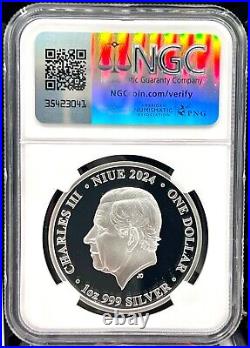 2024 Niue $1 Mars from Phobos 1 oz. 999 Silver Coin NGC PF 70 UCAM