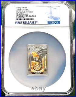 2024 Niue Harry Potter Hungarian Horntail NGC PF70 1 oz. 999 Silver Coin with OGP