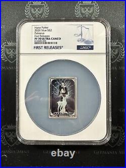 2024 Niue Harry Potter Patronius 1 oz Proof Silver NGC Pf70 UC 1st Release