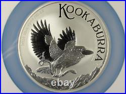 2024 P Australia, $10, 10 Ounce Kookaburra NGC Ms 70 Early Releases, Pop-50