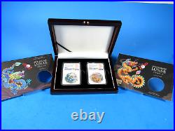 2024 P Australia, 2-Coin Set, Teal & Gold, YOTD NGC Pf 70 Ucam Early Releases