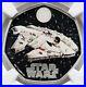 2024 Star Wars Millennium Falcon G Britain SILVER Proof Colorized Coin, NGC PF70