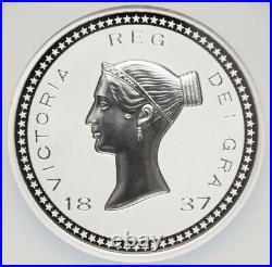 5 Oz NGC PF 70 2021 Queen Victoria Bonomi UK Ascension Island Coin BRITAIN 1837