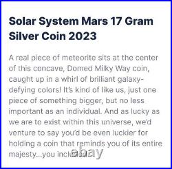 7k Metals 2023 Cameroon Mars Magnifier Solar System 17.5 g Silver Coin NGC PF70