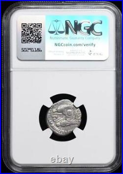 Augustus 27 BC-14 AD Roman Empire Octavian Gaius Lucius Denarius Silver Coin NGC