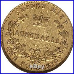 Australia 1864 Gold Sovereign Sydney Mint NGC VF 20