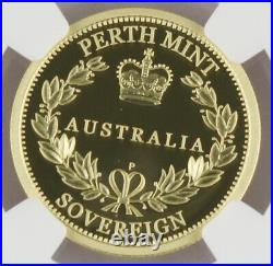 Australia 2013 One Sovereign $25 Gold Proof Coin NGC PF70 Ultra Cameo Perth Mint
