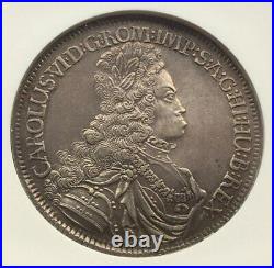 Austria, Karl VI 1714 Taler Thaler Hall Mint Ngc Au 55, Xxxrare