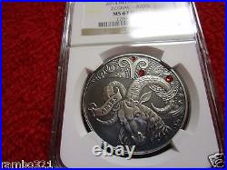 Belarus Zodiac Signs Aries Silver Coin NGC PF67 Antique Matte Finish Pop 1