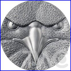 Binary Eagle Binary World 2 oz Silver Coin 0.00001 Bitcoin UCS 2023/ MS70 NGC