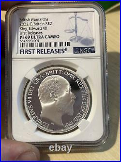 British Monarchs King Edward VII 2022 1oz Silver Proof NGC PF69 UC First Release