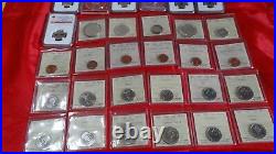Canadian Coins Collection Lot of 48 Certified Canadian Coins