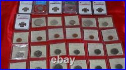 Canadian Coins Collection Lot of 48 Certified Canadian Coins