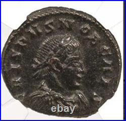 Crispus, Son of Constantine Bronze Coin (AD 304-326) NGC-London Mint(AU)