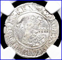 ENGLAND. Charles I. 1625-1649. Silver Groat, Aberystwyth mint, NGC AU Details