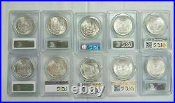 Estate Coin Lot 10x US Morgan Silver Dollars PCGS NGC Certified O, S, P MS64