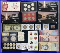 Estate Sale Old Coins Lot, Silver & More