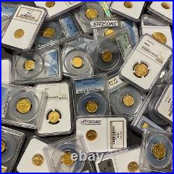 Estate Sale Old Us Gold Coins 1 Piece Lot Pcgs Ngc $2.5 $5 $10 P, S, D, CC