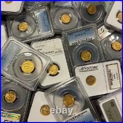 Estate Sale Old Us Gold Coins 1 Piece Lot Pcgs Ngc $2.5 $5 $10 P, S, D, CC
