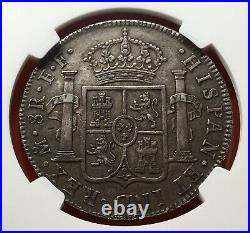 Excellentsilver 8 Reales Carlos III 1780 Mexico Mint Assayers Ff Ngc Au50